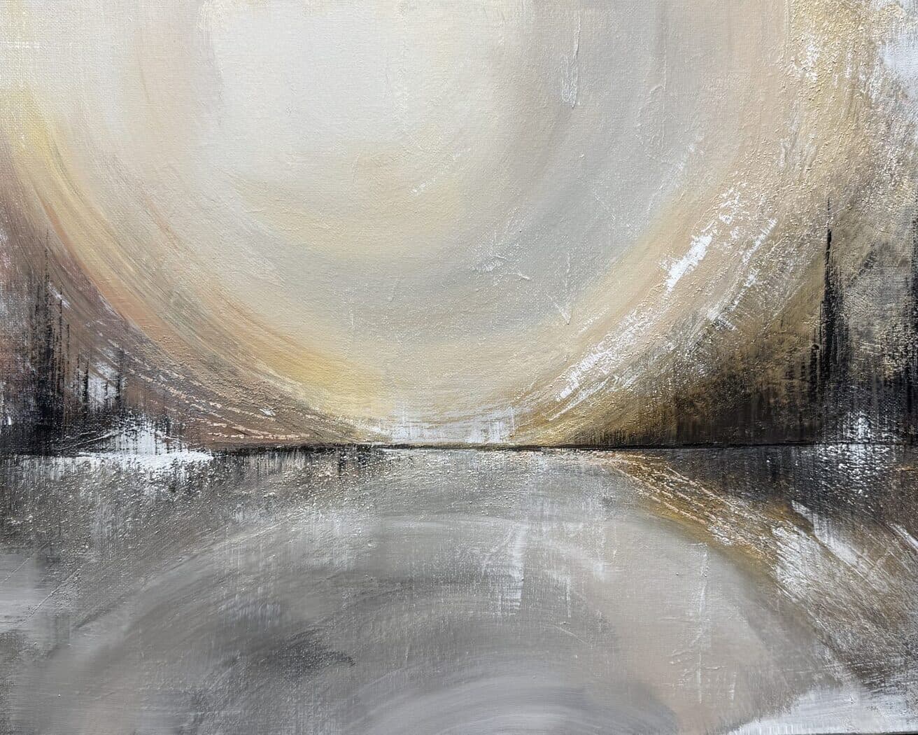 Surrender III, painting by Elham Kamali