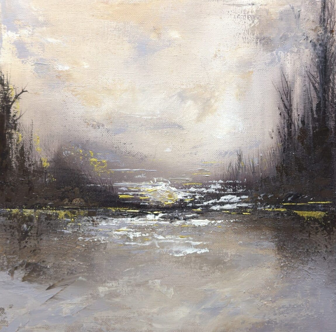 Surrender I, painting by Elham Kamali