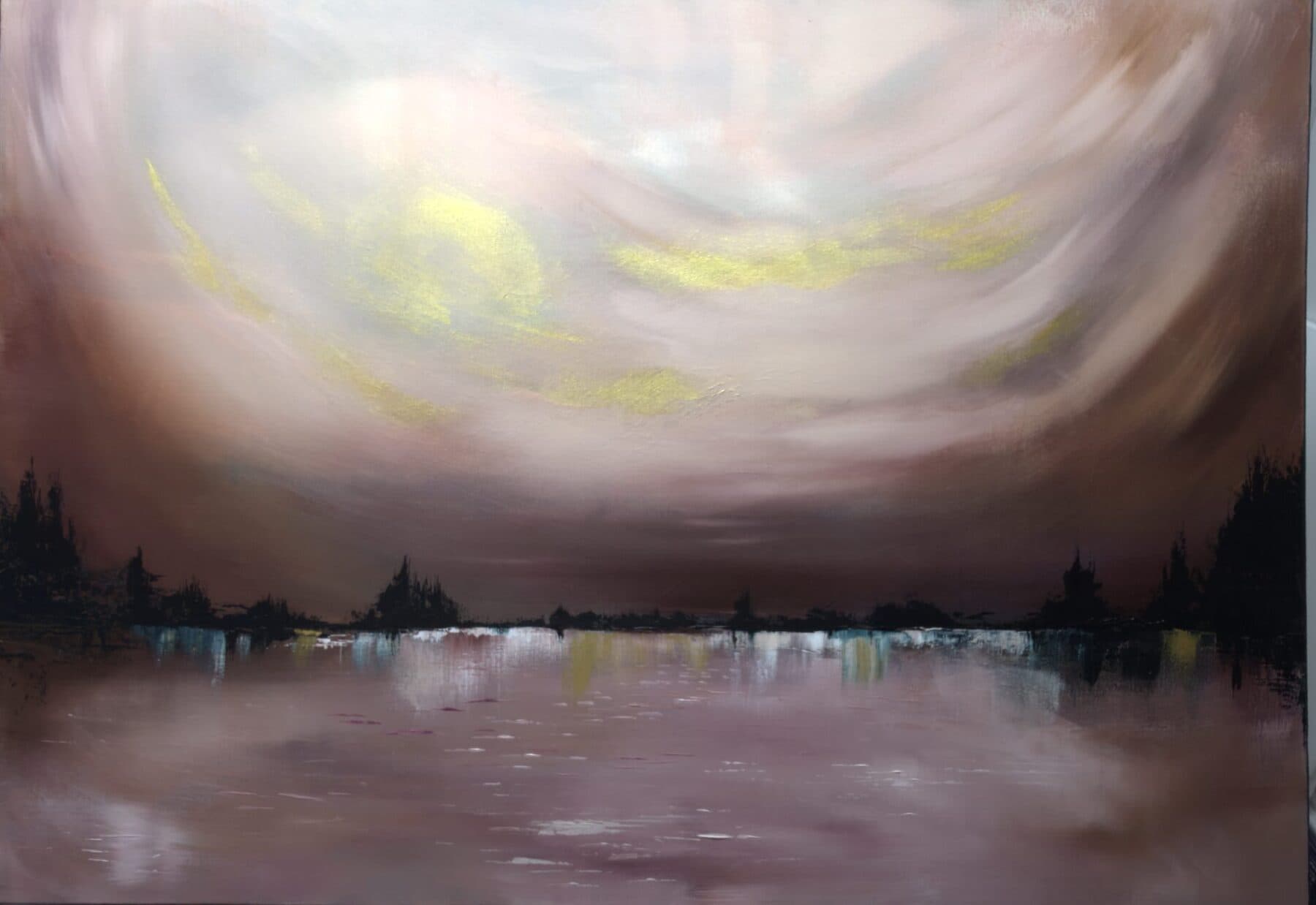 Surrender XVII, painting by Elham Kamali