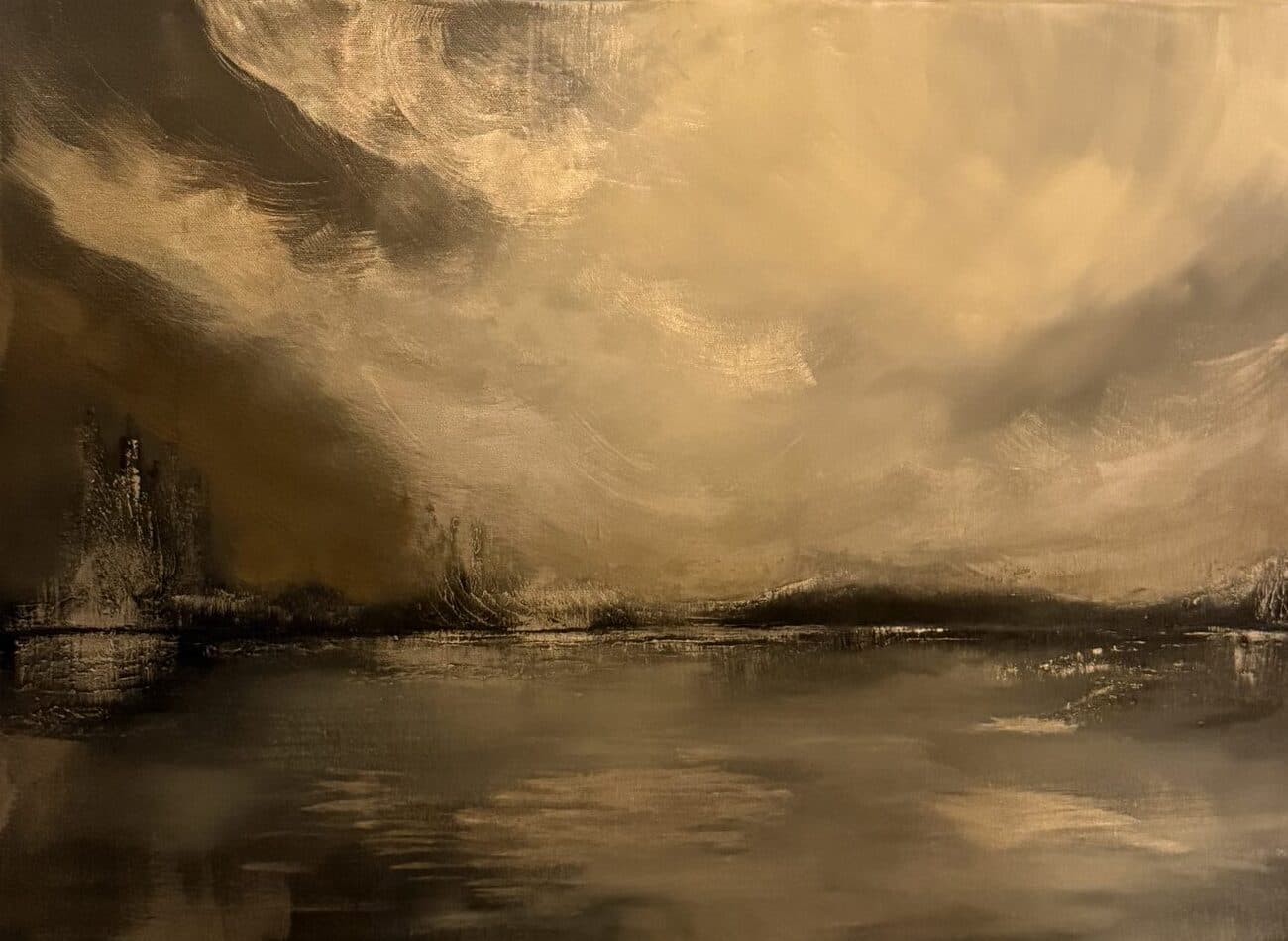 Surrender XVIII, painting by Elham Kamali
