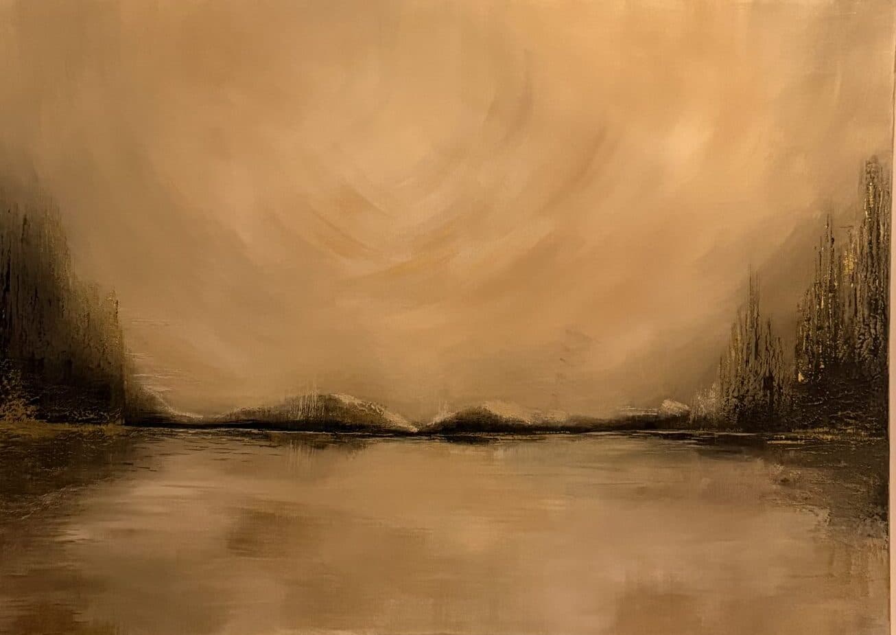 Surrender XIX, painting by Elham Kamali